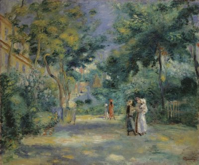 The Gardens in Montmartre by Pierre Auguste Renoir